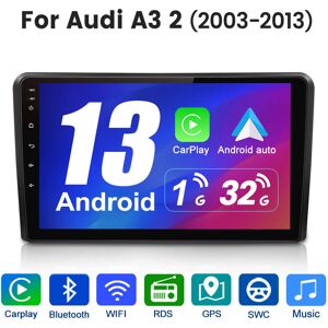 Junsun For Audi A3 2003-2012 S3 Rs3 9" Android 13 Carplay Car Radio Stereo Gps Sat Navi Junsun For Audi A3 2003-2012 S3 Rs3 9" Android 13 Carplay Car Radio Stereo Gps Sat Navi