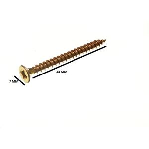 Onestopdiy Pozi Chip Board Wood Screws Countersunk Yellow - 1200 pcs Onestopdiy Pozi Chip Board Wood Screws Countersunk Yellow - 1200 pcs