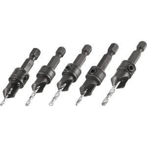 Trend 5-Piece Quick Release Countersink Set, 1/4 Inch Hex Shank, Tool Steel Bod Trend 5-Piece Quick Release Countersink Set, 1/4 Inch Hex Shank, Tool Steel Bod