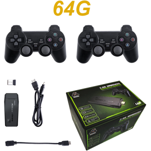 Does Not Apply Retro Game Console 64gb 20000 Games Hdmi Tv Stick + 2/4 Wireless Controllers Does Not Apply Retro Game Console 64gb 20000 Games Hdmi Tv Stick + 2/4 Wireless Controllers