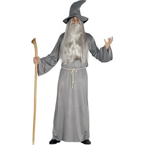 Fiestas Guirca Mens Wizard Costume Set / M Grey Fg621 Fiestas Guirca Mens Wizard Costume Set / M Grey Fg621