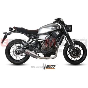 Mivv Complete Exhaust Oval Titanium With Carbon Cap Yamaha Xsr 700 2016 > 2022 Mivv Complete Exhaust Oval Titanium With Carbon Cap Yamaha Xsr 700 2016 > 2022
