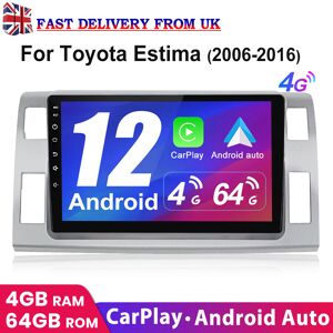 Junsun 10" Android12 Car Stereo Radio Gps 4+64g Dab+ For Toyota Tarago Estima 2006-2016 Junsun 10" Android12 Car Stereo Radio Gps 4+64g Dab+ For Toyota Tarago Estima 2006-2016