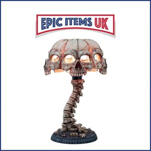 Nemesis Now Atrocity Natural Bone Skull And Spine Lamp 37.5cm - In Stock Nemesis Now Atrocity Natural Bone Skull And Spine Lamp 37.5cm - In Stock