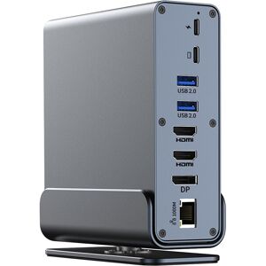 Sodial 2x(15 In 1 Usb-C Docking Station 4k Vertical Hub With Triple Monitor ,Rj454111 Sodial 2x(15 In 1 Usb-C Docking Station 4k Vertical Hub With Triple Monitor ,Rj454111