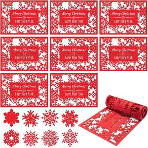 Placemats Christmas, Christmas Table Set, Christmas Place Mats, 8pcs Table Place Placemats Christmas, Christmas Table Set, Christmas Place Mats, 8pcs Table Place