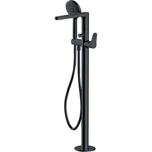 Rak Ceramics Rak Petit Round Freestanding Bath Shower Mixer Tap - Matt Black Rak Ceramics Rak Petit Round Freestanding Bath Shower Mixer Tap - Matt Black