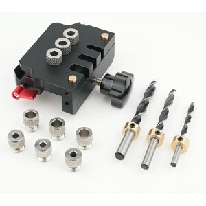 Dowel Jig Kit Long Service Life 6061 Aluminum Alloy Self Centering Doweling Jig Dowel Jig Kit Long Service Life 6061 Aluminum Alloy Self Centering Doweling Jig