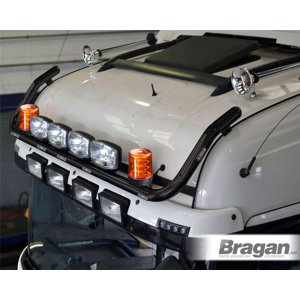 Bragan™ Roof Bar + Leds + Spot Lights + Beacon For Mercedes Antos Classicspace Cab Black Bragan™ Roof Bar + Leds + Spot Lights + Beacon For Mercedes Antos Classicspace Cab Black