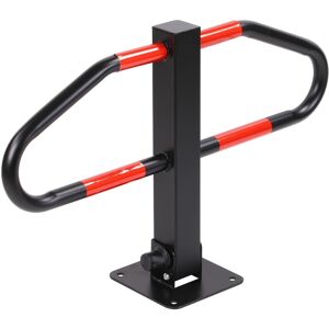 Taylor Butterfly Parking Barrier Foldable Steel Security Post With Lock & Keys Taylor Butterfly Parking Barrier Foldable Steel Security Post With Lock & Keys