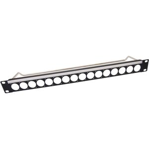 Cliff Electronic Components Cliff Electronic - Unloaded 1u 16 Way Xlr Feedthrough Patch Panel - Plain Holes Cliff Electronic Components Cliff Electronic - Unloaded 1u 16 Way Xlr Feedthrough Patch Panel - Plain Holes