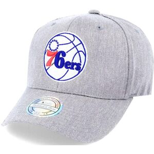 Mitchell & Ness Philadelphia 76ers Team Heather Grey Stretch Snapback Cap Mitchell & Ness Philadelphia 76ers Team Heather Grey Stretch Snapback Cap