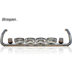 Bragan™ Roof Bar+leds+led Spots+clear Beacon For Scania 4 Series Topline Cab Stainless Bragan™ Roof Bar+leds+led Spots+clear Beacon For Scania 4 Series Topline Cab Stainless