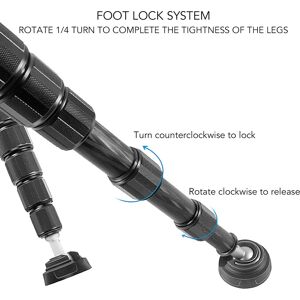 Rio P365c Portable Carbon Fiber Monopod 5 Sections Outdoor Photography Photo Came Ct Rio P365c Portable Carbon Fiber Monopod 5 Sections Outdoor Photography Photo Came Ct