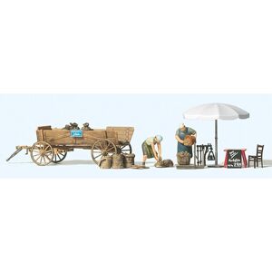 Potato Sales Sales Stand (2) Figure Set Preiser 10742 Potato Sales Sales Stand (2) Figure Set Preiser 10742