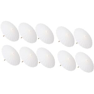 Sodial 5x(10pcs Parasol Wedding Umbrella Party Favor Bamboo Umbrellas For Bridal1180 Sodial 5x(10pcs Parasol Wedding Umbrella Party Favor Bamboo Umbrellas For Bridal1180