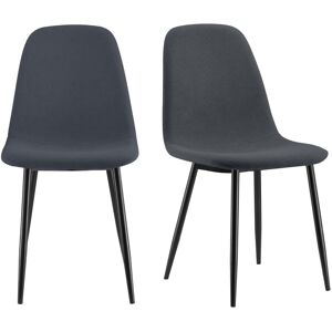 Dining Chairs Set Of 2, Charcoal Blue Pair Of Kitchen Chairs, Vonhaus Dining Chairs Set Of 2, Charcoal Blue Pair Of Kitchen Chairs, Vonhaus