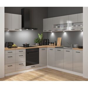 Impact Furniture Corner Kitchen Set 11 Units Complete Diy Fitted Cabinets Light Grey Gloss Junona Impact Furniture Corner Kitchen Set 11 Units Complete Diy Fitted Cabinets Light Grey Gloss Junona