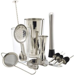 Genware 12pc Stainless Steel Cocktail Shaker Mixer Set, Bar, Gift Set, Genware 12pc Stainless Steel Cocktail Shaker Mixer Set, Bar, Gift Set,