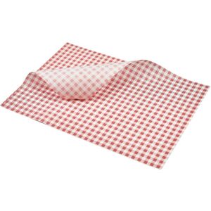 Genware Greaseproof Paper Sheets Red Check Burger Wrap Board Liner 25x 20cm Pack Of 1000 Genware Greaseproof Paper Sheets Red Check Burger Wrap Board Liner 25x 20cm Pack Of 1000