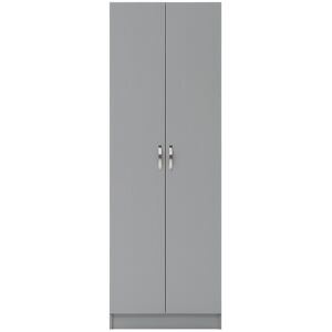 Timber Art Design Uk Light Grey 2 Door Wardrobe Modern Narrow Storage Hanging Rail Shelf Storage Timber Art Design Uk Light Grey 2 Door Wardrobe Modern Narrow Storage Hanging Rail Shelf Storage