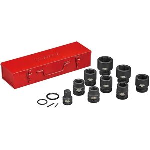 Teng Tools 1" Impact Cr-Mo Socket Set With Case Din 27-50mm Teng Tools 1" Impact Cr-Mo Socket Set With Case Din 27-50mm