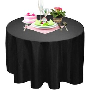 Time To Sparkle 5pcs 132 Inch (Round) Black Polyester Table Cloths Cover Wedding Time To Sparkle 5pcs 132 Inch (Round) Black Polyester Table Cloths Cover Wedding