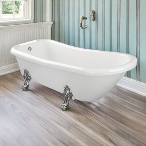 Signature Emperor Freestanding Slipper Bath 1530mm X 670mm (Inc Chrome Feet) Signature Emperor Freestanding Slipper Bath 1530mm X 670mm (Inc Chrome Feet)