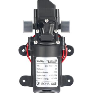 Verrich 12v Water Pumps Diaphragm Pump 70w 4 L/min 1gpm 0.9mpa 131 Psi For Fauc Verrich 12v Water Pumps Diaphragm Pump 70w 4 L/min 1gpm 0.9mpa 131 Psi For Fauc