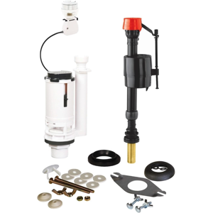 Fluidmaster Procp002 - Fully Height Adjustable & Flush Valve With Chrome Button Fluidmaster Procp002 - Fully Height Adjustable & Flush Valve With Chrome Button