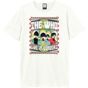 Amplified Unisex Adult Paisley Live In Concert The Who / 3xl Vintage White Gd346 Amplified Unisex Adult Paisley Live In Concert The Who / 3xl Vintage White Gd346