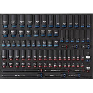 Master Impact Socket Set 3/8\" & 1/2\" 81 Pcs In Eva Foam Boxo Bx751-R Master Impact Socket Set 3/8\" & 1/2\" 81 Pcs In Eva Foam Boxo Bx751-R