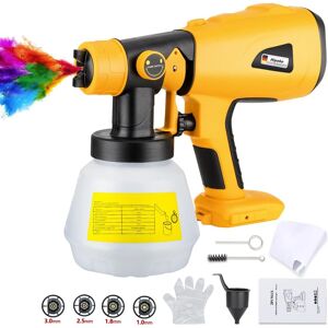 Cordless Paint Sprayer Compatible With Dewalt 18v,20v/60v Lithium Battery, Hvlp Cordless Paint Sprayer Compatible With Dewalt 18v,20v/60v Lithium Battery, Hvlp