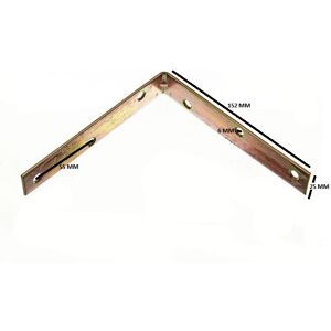 Onestopdiy Corner Brace Angle Repair Bracket Yellow Zinc Plated Steel 150mm ( Pack 48 ) Onestopdiy Corner Brace Angle Repair Bracket Yellow Zinc Plated Steel 150mm ( Pack 48 )