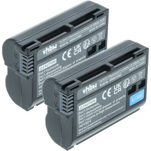 Vhbw 2x Battery For Nikon Battery Grip Md-D14 Mb-N11 Mb-D18 Mb-N10 Mb-D17 2000mah Vhbw 2x Battery For Nikon Battery Grip Md-D14 Mb-N11 Mb-D18 Mb-N10 Mb-D17 2000mah