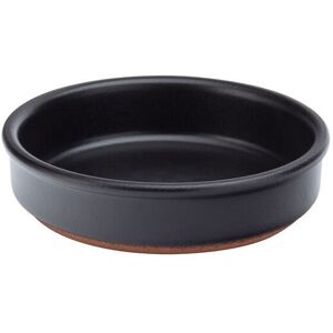 Utopia Estrella Traditional Terracotta Tableware Black Tapas Dish 5.5" (14cm)Pack Of 10 Utopia Estrella Traditional Terracotta Tableware Black Tapas Dish 5.5" (14cm)Pack Of 10