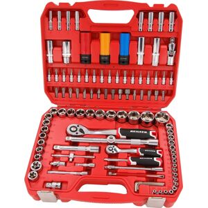 Neilsen Professional 105 Pc Socket Set 1/2" & 1/4" Ratchet Spanners Large Tool Kit Neilsen Professional 105 Pc Socket Set 1/2" & 1/4" Ratchet Spanners Large Tool Kit