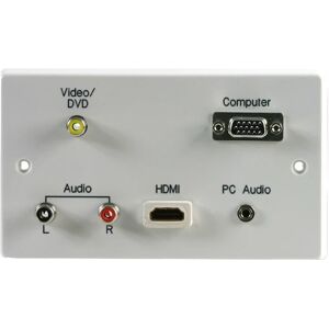 Pro Signal - 2-Gang Multimedia Wallplate With Hdmi Female To Female Connector Pro Signal - 2-Gang Multimedia Wallplate With Hdmi Female To Female Connector