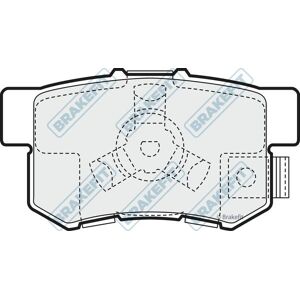 Apec Blue Rear Brake Pad Set - Subaru Forester Ee20z Apec Blue Rear Brake Pad Set - Subaru Forester Ee20z