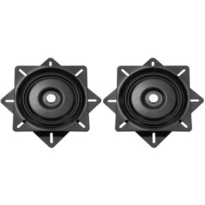 Uxcell 2pcs 8\" Bar Stool Swivel Plate, Rotation Lazy Susan Turntable (Black, 200x1.5mm) Uxcell 2pcs 8\" Bar Stool Swivel Plate, Rotation Lazy Susan Turntable (Black, 200x1.5mm)