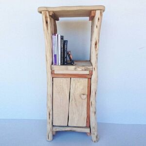 Freerangedesigns Rustic Wooden Storage Cabinet – Handcrafted Bookshelf With Natural Wood Finish Freerangedesigns Rustic Wooden Storage Cabinet – Handcrafted Bookshelf With Natural Wood Finish