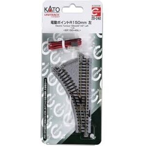 Kato N Gauge 20-240 Electric Turnout 150mm (6'')-45 Degree Left Ep150-45l Kato N Gauge 20-240 Electric Turnout 150mm (6'')-45 Degree Left Ep150-45l