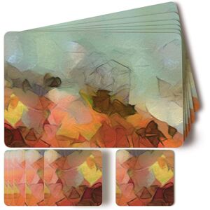 Table Placemats And Coaster Sets 6, 3-Layer Functional Structure Creative Surfac Table Placemats And Coaster Sets 6, 3-Layer Functional Structure Creative Surfac