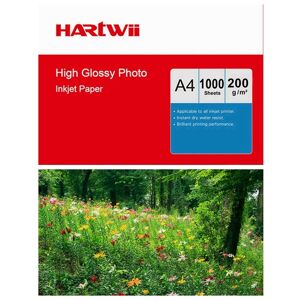 Hartwii 1000sheets A4 Photo Paper High Glossy 200gsm Inkjet Paper Inkjet Printing Hartwi Hartwii 1000sheets A4 Photo Paper High Glossy 200gsm Inkjet Paper Inkjet Printing Hartwi