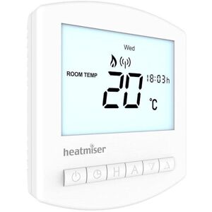 Heatmiser Slimline Rf V3 Wireless Programmable Thermostat (No Receiver) - No Heatmiser Slimline Rf V3 Wireless Programmable Thermostat (No Receiver) - No