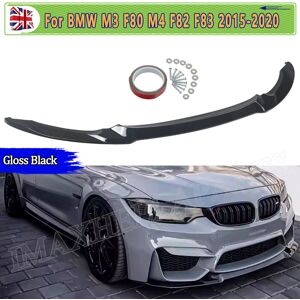 For Bmw M3 M4 F80 F82 F83 Sport Cs Style Front Lip Bumper Splitter Gloss Black For Bmw M3 M4 F80 F82 F83 Sport Cs Style Front Lip Bumper Splitter Gloss Black
