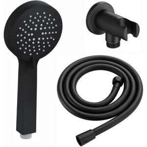 Hand Shower Hose Kit Wall Bracket Outlet Multi Function Modern Black Enki Eo024 Hand Shower Hose Kit Wall Bracket Outlet Multi Function Modern Black Enki Eo024