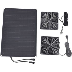 Solar Powered Fan Kit Dual Fan Ip65 15w 12v 1a Monocrystalline Solar Panel Fo Ct Solar Powered Fan Kit Dual Fan Ip65 15w 12v 1a Monocrystalline Solar Panel Fo Ct