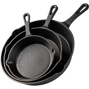 Pre-Seasoned Cast Iron Skillet Frying Pans Oven Safe Cookware For Indoor & Outdo Pre-Seasoned Cast Iron Skillet Frying Pans Oven Safe Cookware For Indoor & Outdo