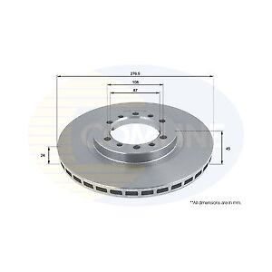 Comline Coated Brake Disc - Supersedes Adc0350v Front Axle To Fit Mitsubishi Challenger Comline Coated Brake Disc - Supersedes Adc0350v Front Axle To Fit Mitsubishi Challenger